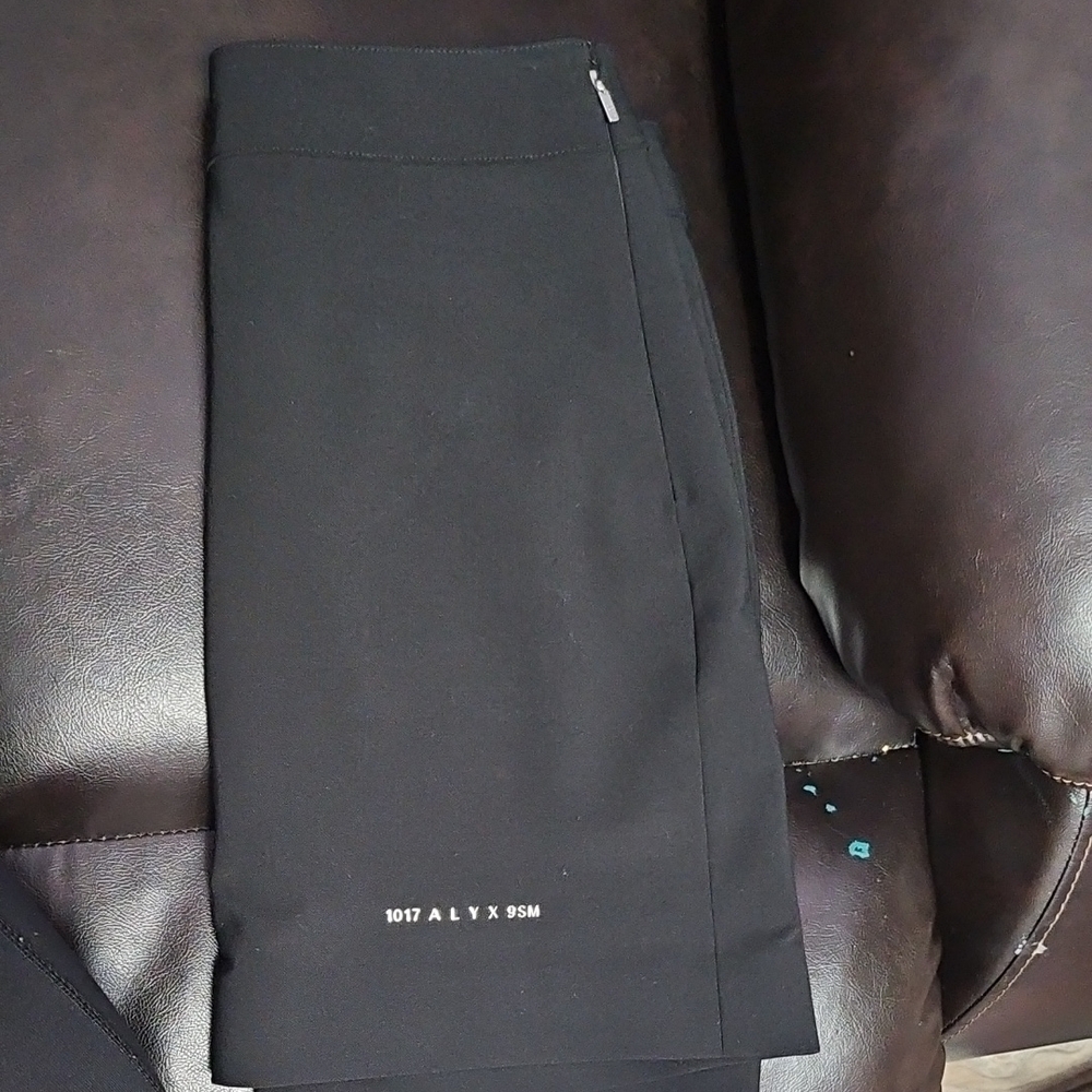 1017 ALYX 9SM Jet Black Pencil Skirt